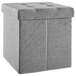 SITZBOX in Textil, Holzwerkstoff Anthrazit  - Anthrazit, Basics, Holzwerkstoff/Textil (38/38/38cm) - Carryhome