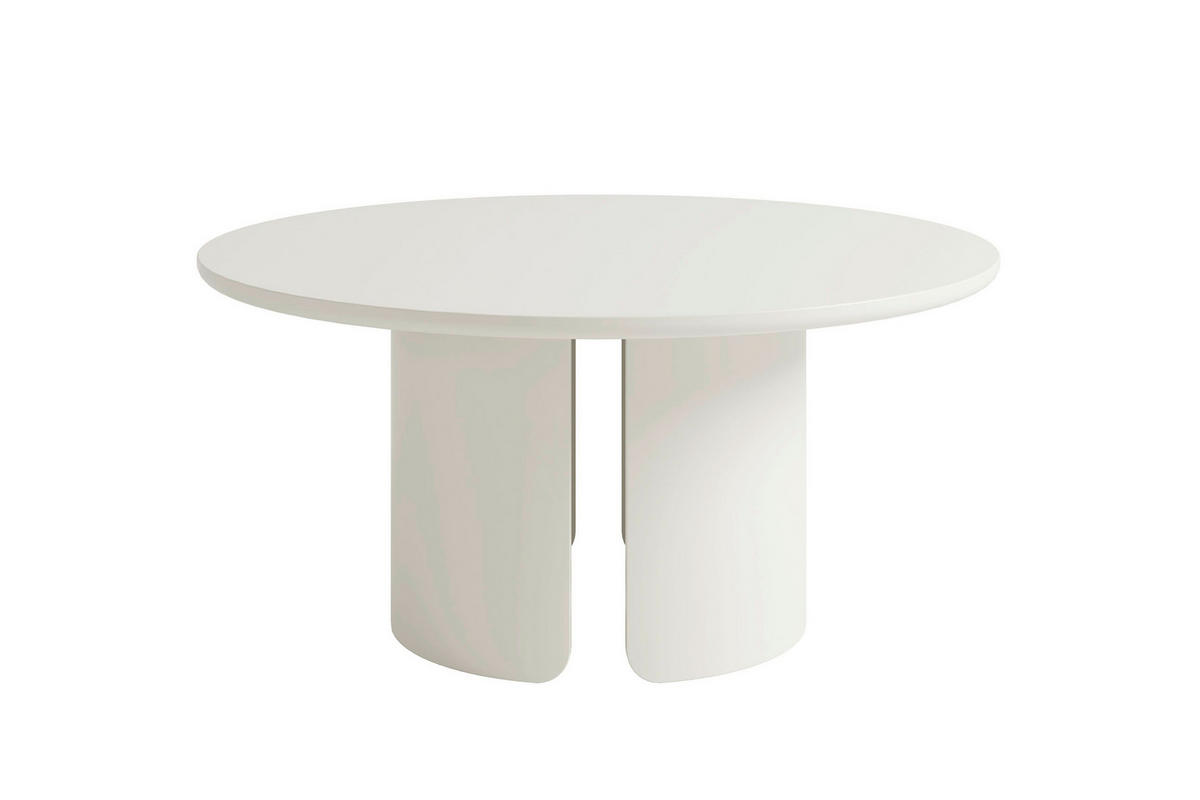COUCHTISCH 80/80/41 cm MOLDE rund Seidengrau einfacher Aufbau, 2 in 1 Gestell  - Seidengrau, MODERN, Holzwerkstoff (80/80/41cm) - Schöner Wohnen