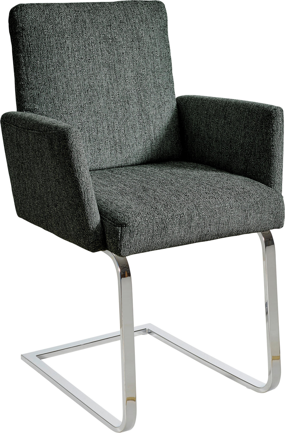 ARMLEHNSTUHL  in Stahl Flachgewebe  - Türkis/Chromfarben, Design, Textil/Metall (60/92/60cm) - Dieter Knoll