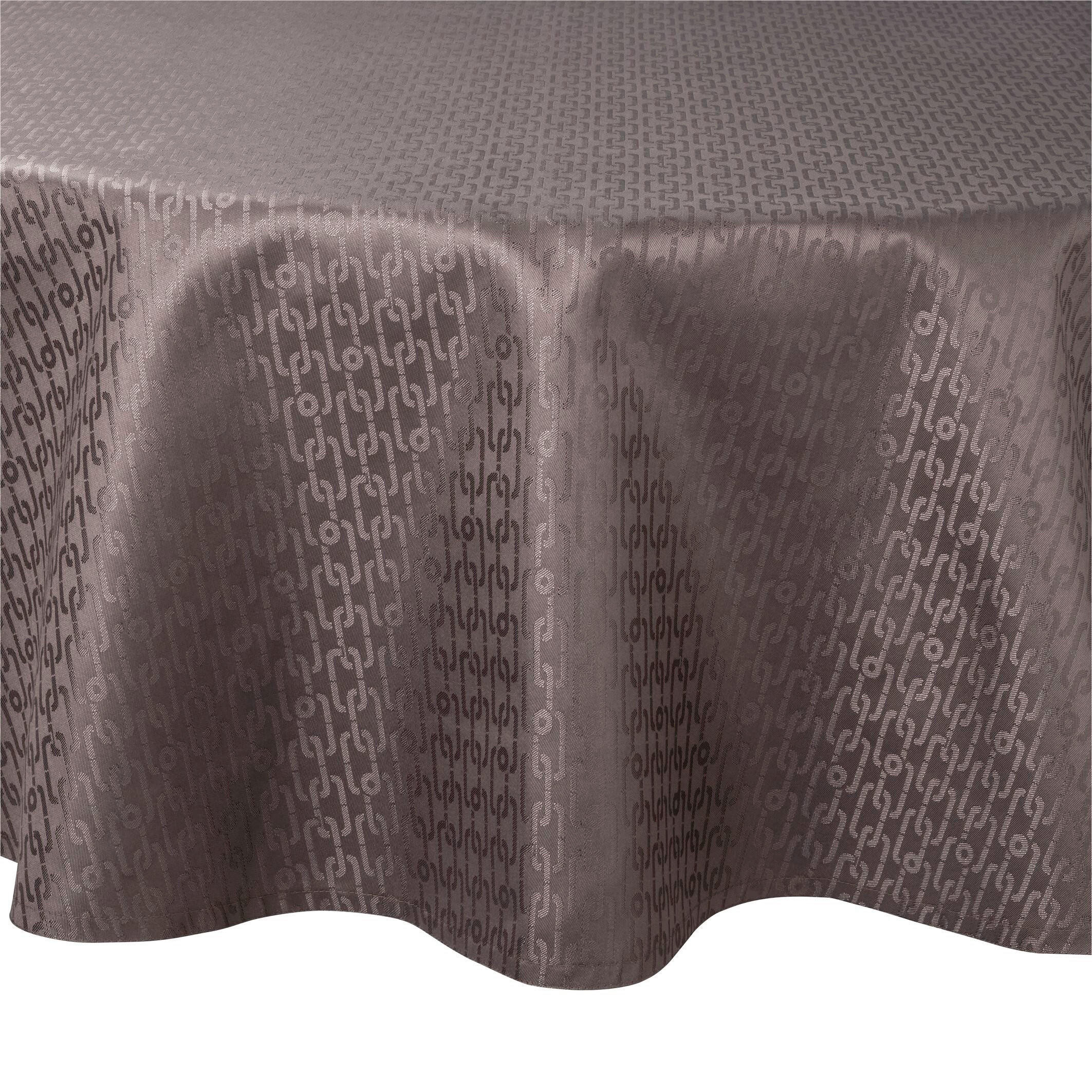 TISCHDECKE Chains 160 cm  - Taupe, Design, Textil (160cm) - Joop!