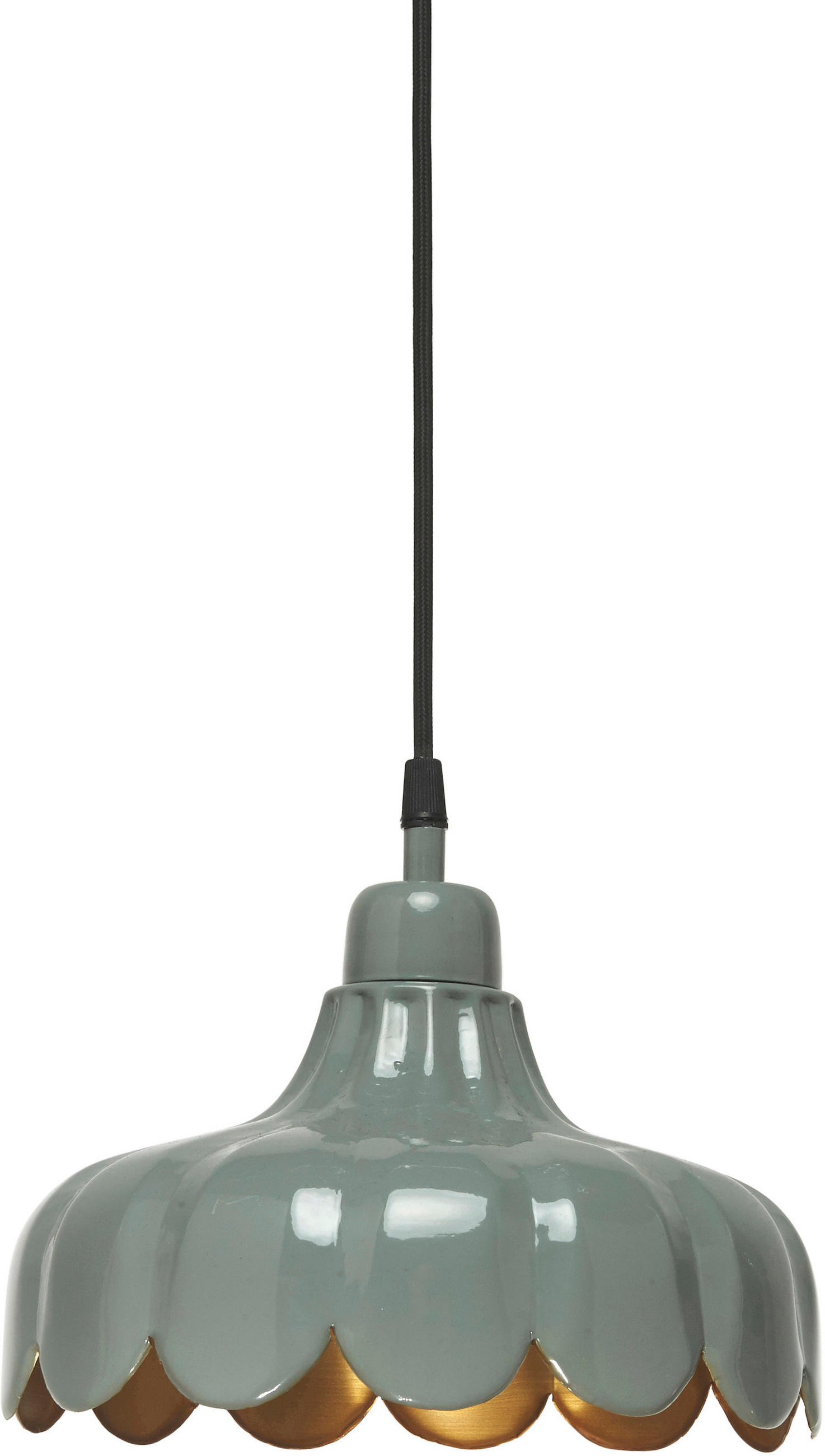 HÄNGLAMPA Wells 24/21/24 cm  - grön, Klassisk, metall (24/21/24cm)