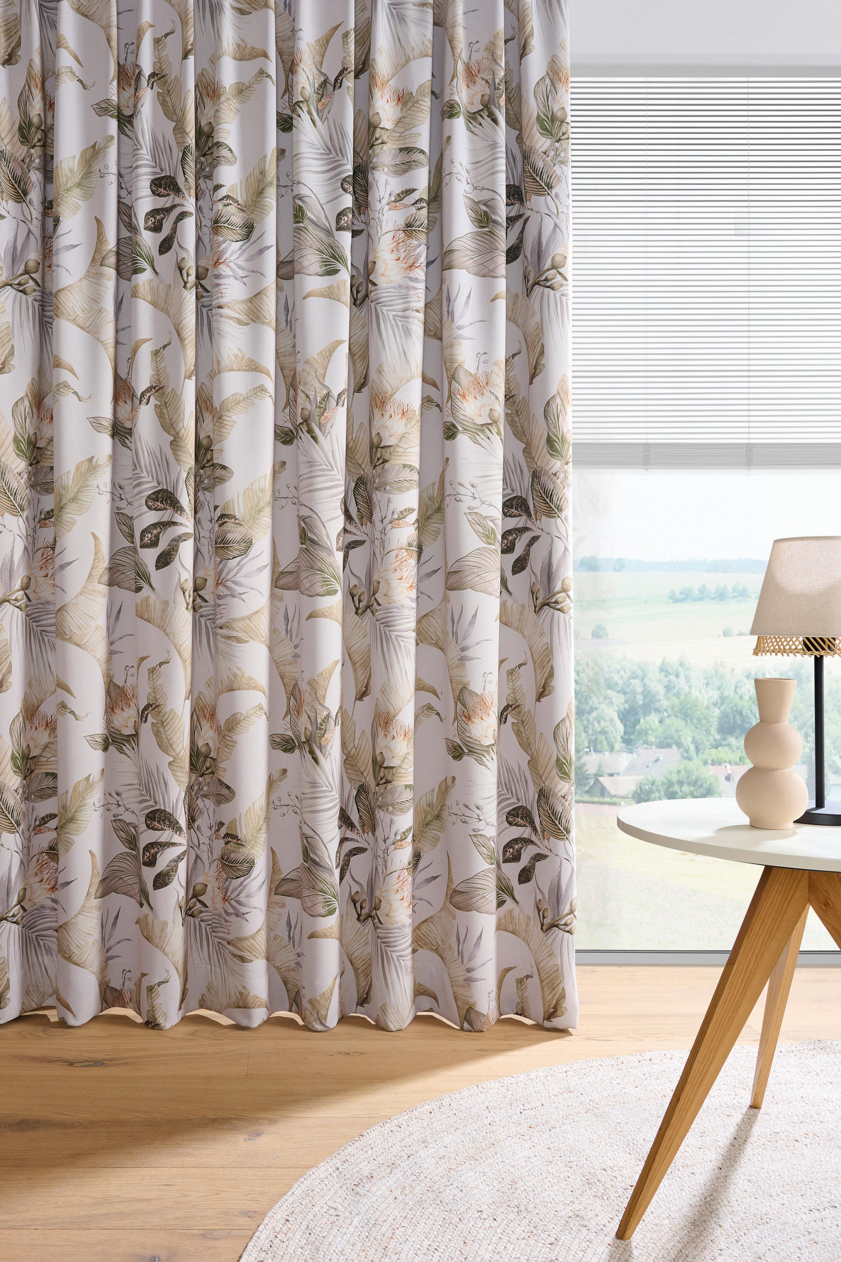 VORHANGSTOFF per lfm Verdunkelung  - Greige, KONVENTIONELL, Textil (150cm) - Esposa
