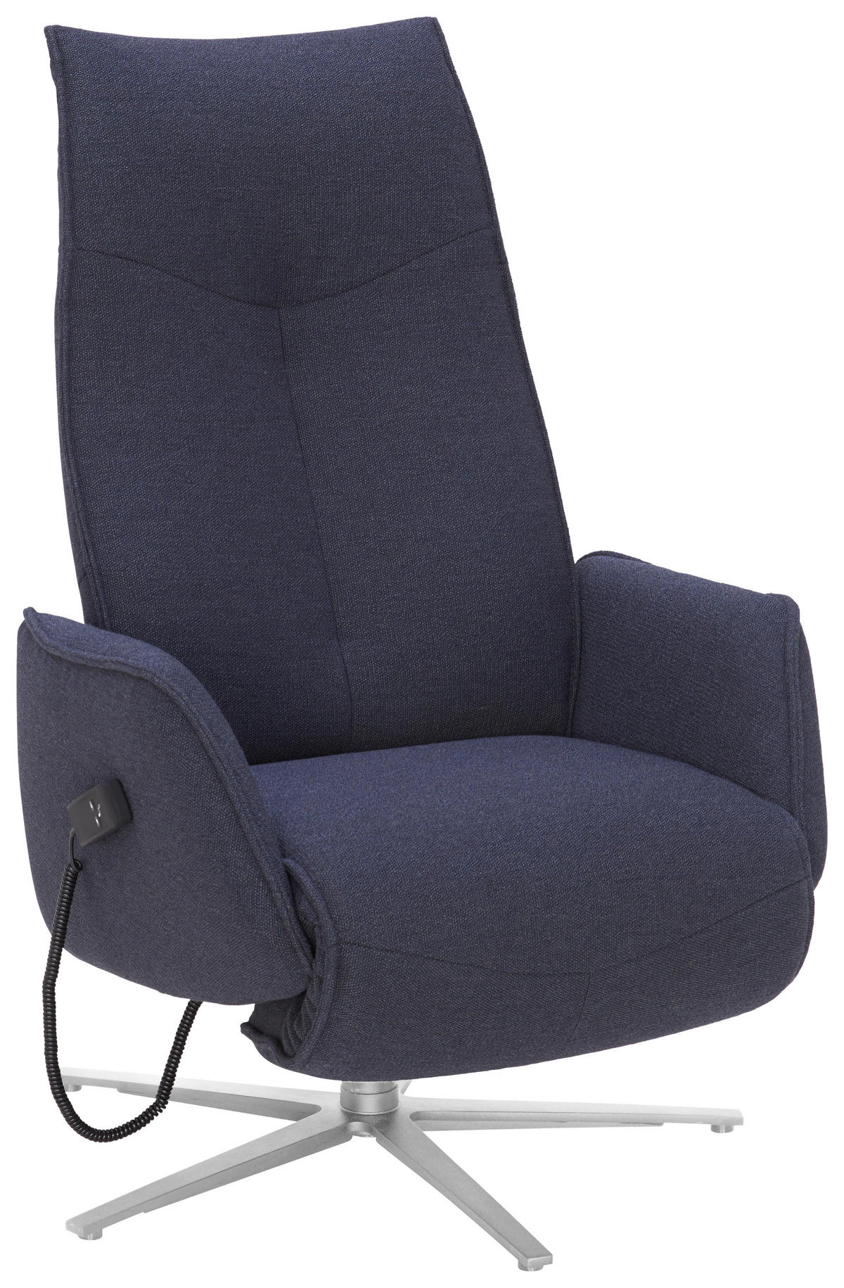 POČIVALNIK,  tekstil - barve nerjavečega jekla, Design, kovina/tekstil (71/114/84cm) - Johann Jakob