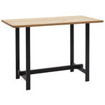 BARTISCH in Holz, Metall 140/70/110 cm   - Eichefarben/Schwarz, Design, Holz/Metall (140/70/110cm) - Valnatura