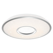 STROPNA LED-SVETILKA - bela/srebrna, Moderno, kovina/umetna masa (78/15cm)