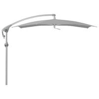 AMPELSCHIRM 230x285 cm Hellgrau  - Silberfarben/Hellgrau, MODERN, Textil/Metall (230/285cm) - Glatz