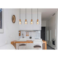 HÄNGELEUCHTE 78/12/120 cm    - Dunkelbraun/Schwarz, Natur, Glas/Holz (78/12/120cm) - Globo