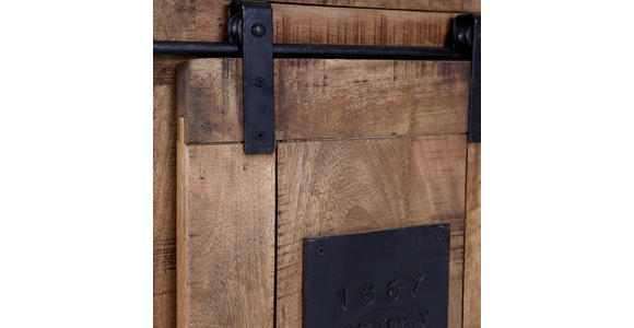 SEKRETÄR - Schwarz/Braun, LIFESTYLE, Holz (80/107/39cm) - Landscape