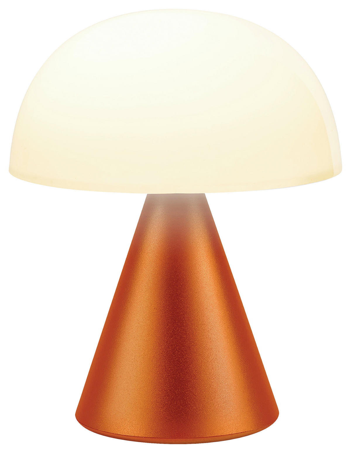 AKKU-TISCHLEUCHTE 14/17/14 cm   - Orange, Design, Kunststoff/Metall (14/17/14cm)