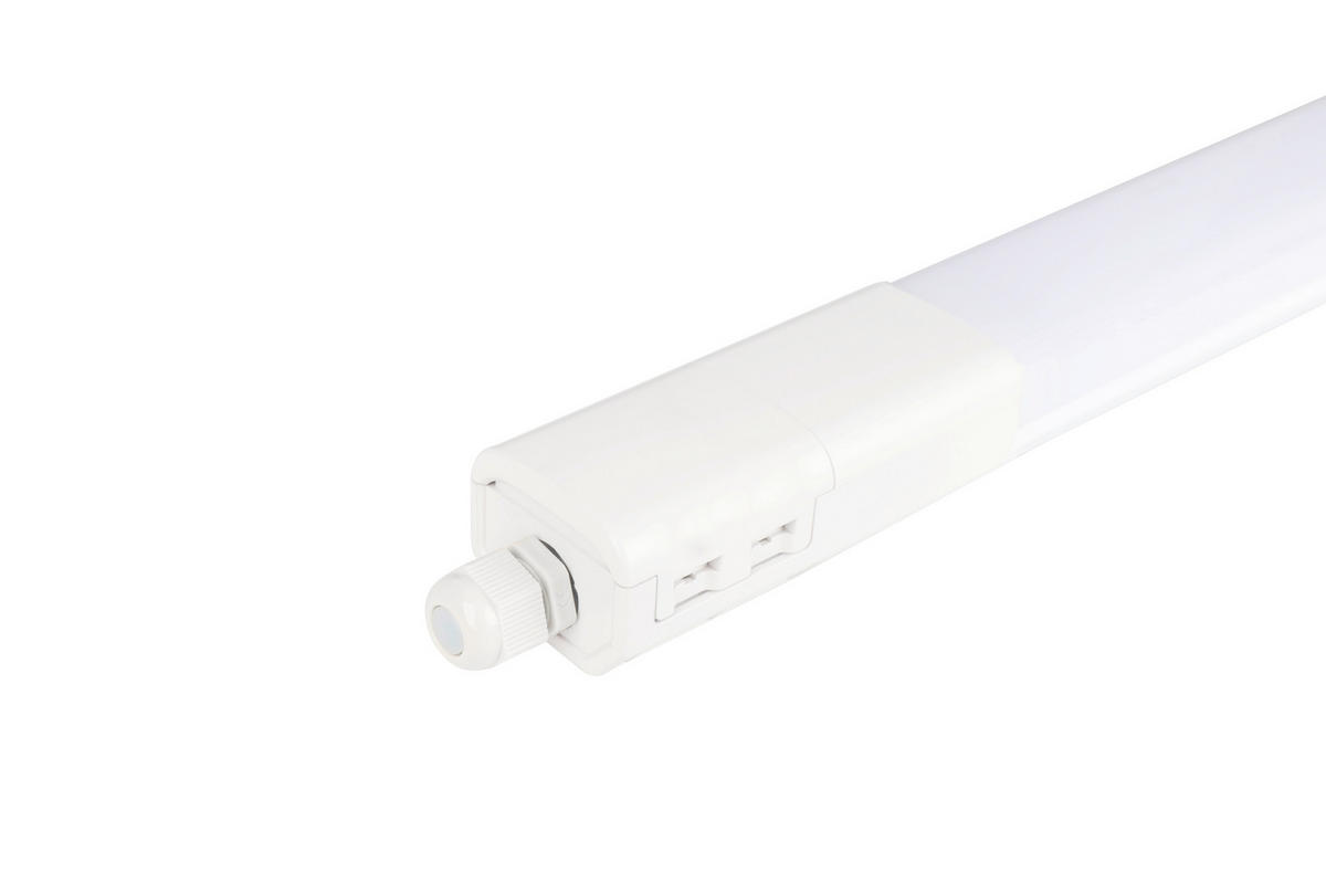 LED-DECKENLEUCHTE plus3 149,5/5,2/4,1 cm   - Weiß, Basics, Kunststoff (149,5/5,2/4,1cm)