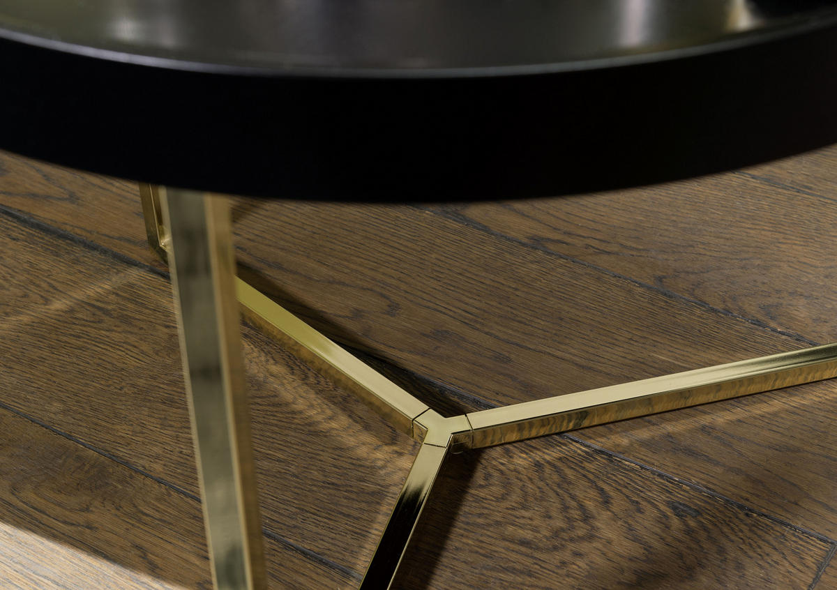 COUCHTISCH in Holzwerkstoff, Holz 58,5/58,5/42 cm  - Goldfarben/Schwarz, Design, Holz/Holzwerkstoff (58,5/58,5/42cm) - MID.YOU
