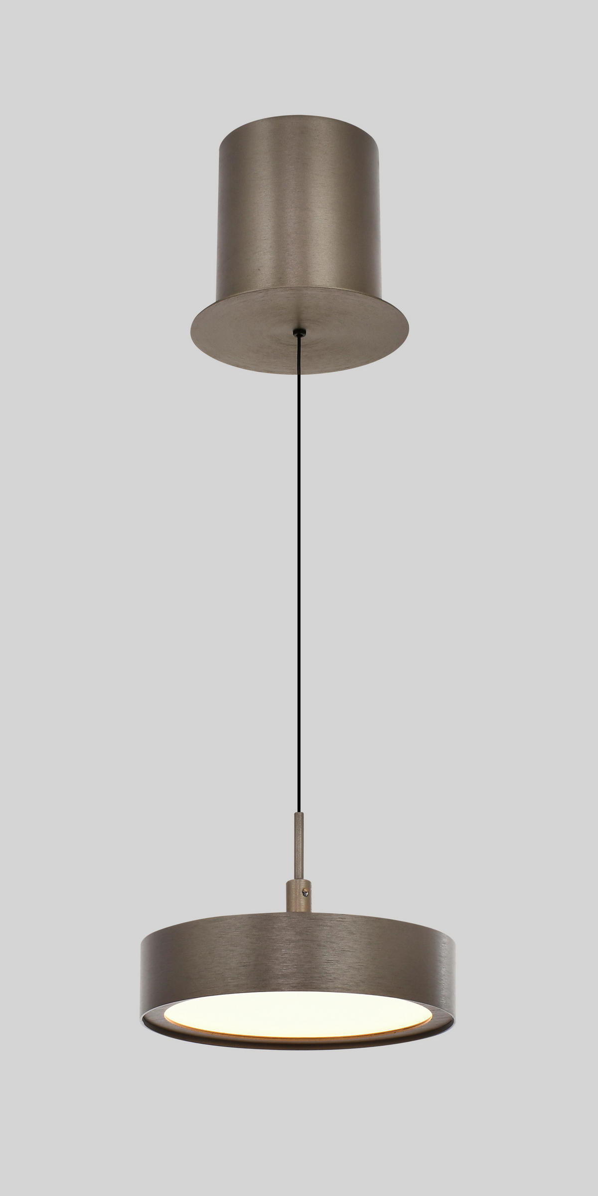 LED-HÄNGELEUCHTE Valensole 17,5/150/17,5 cm  - Bronzefarben, Design, Metall (17,5/150/17,5cm)