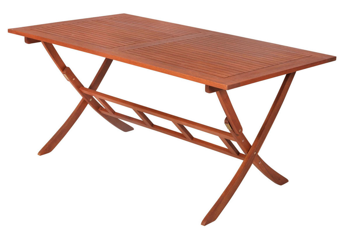 GARTENTISCHGRUPPE EukalyptusholzHartholz  - Eukalyptusholzfarben, KONVENTIONELL, Holz - Gardenson