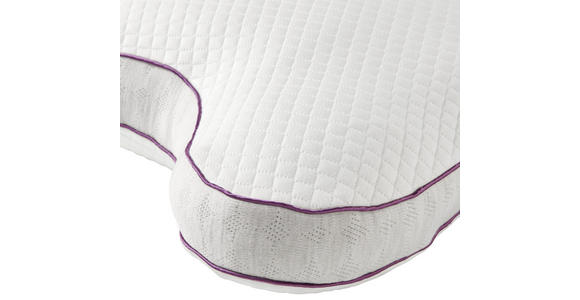NACKENKISSEN 55/46 cm - Weiß/Grau, Basics, Textil (55/46cm) - Sleeptex