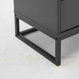 NACHTSCHRANK 47,6/74/40 cm  - Anthrazit/Schwarz, Design, Holzwerkstoff/Metall (47,6/74/40cm) - Novel