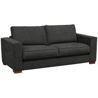 SCHLAFSOFA Webstoff Anthrazit  - Dunkelbraun/Anthrazit, Design, Holz/Textil (203/85/99cm) - MID.YOU