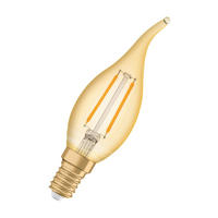 LED-LEUCHTMITTEL   E14 2,5 W 220 lm 2 Stück  - Goldfarben, Basics, Glas (3,5/12,1cm) - Osram