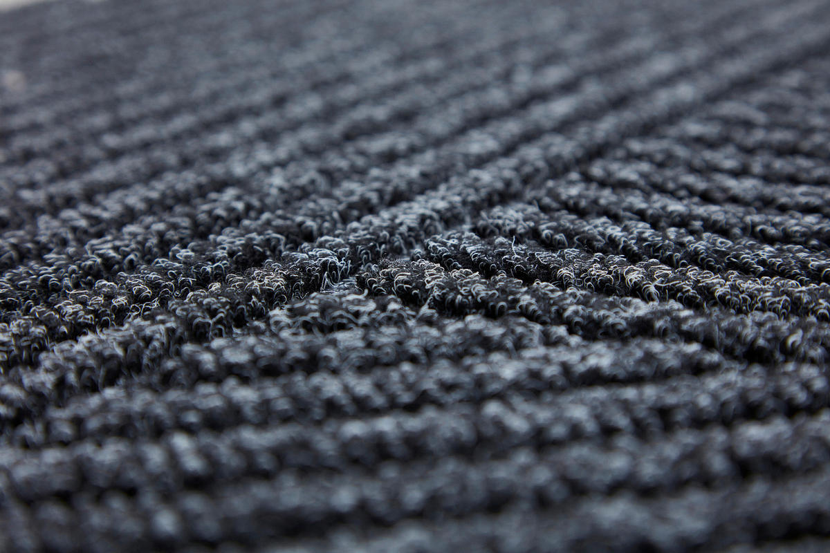 FUßMATTE  60/90 cm  Dunkelgrau  - Dunkelgrau, KONVENTIONELL, Kunststoff/Textil (60/90cm) - wash+dry