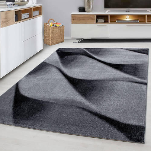 FLACHWEBETEPPICH 140/200 cm Parma Schwarz  - Schwarz, Design, Textil (140/200cm) - Novel
