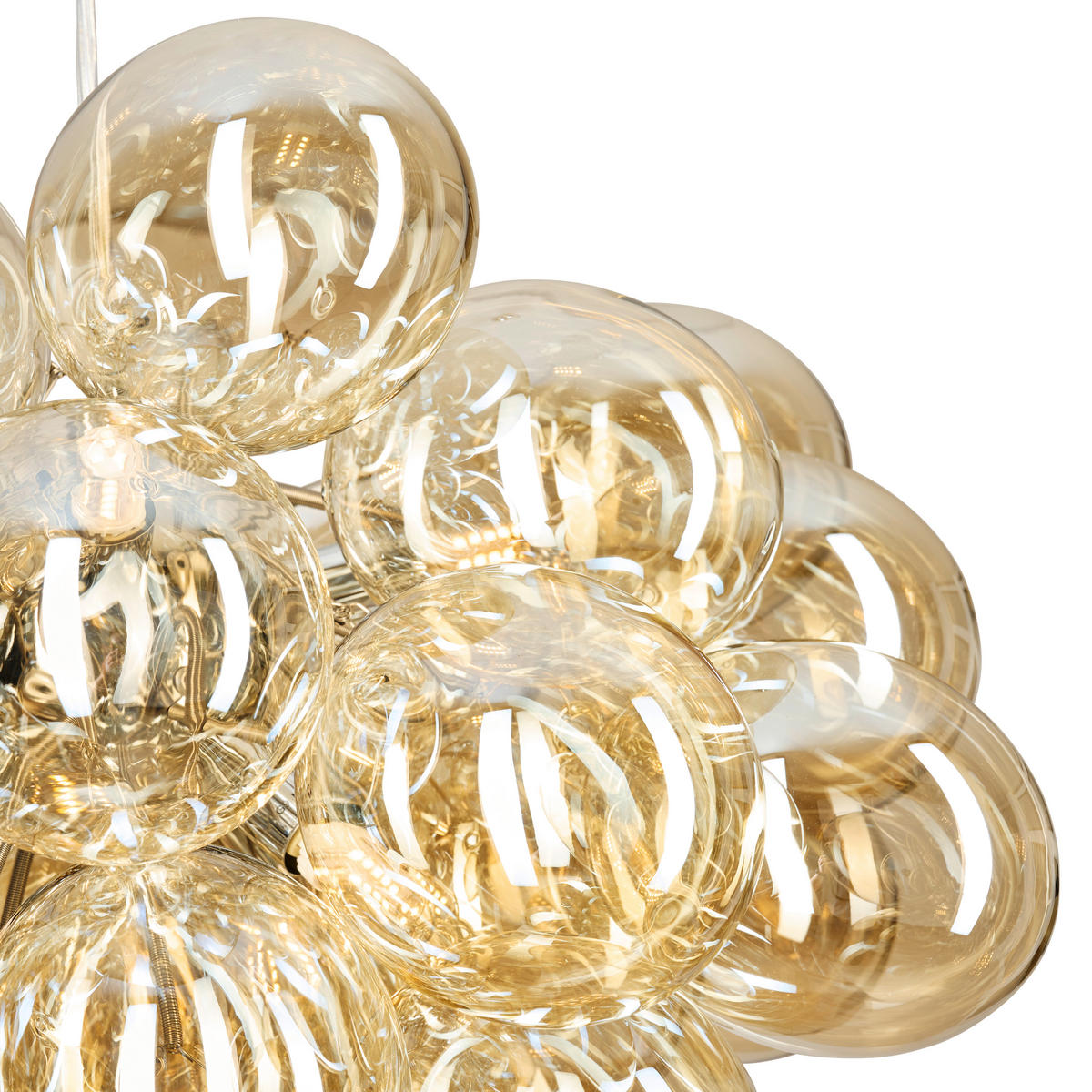HÄNGELEUCHTE Gross 50/144 cm   - Bernsteinfarben, LIFESTYLE, Glas (50/144cm) - By Rydéns