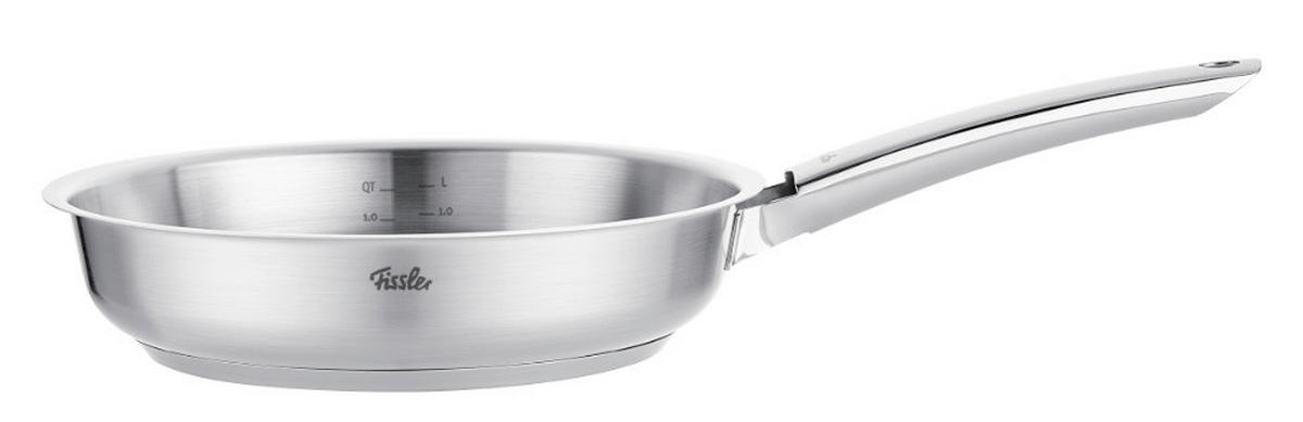 PFANNENSET Ceratal Classic + Pure Aluminium, Edelstahl 2-teilig  - Edelstahlfarben/Beige, Basics, Metall - Fissler