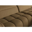 ECKSOFA Olivgrün Flachgewebe Rücken echt, Kopfteilverstellung, Sitztiefenverstellung  - Schwarz/Olivgrün, KONVENTIONELL, Textil/Metall (272/175cm) - Carryhome
