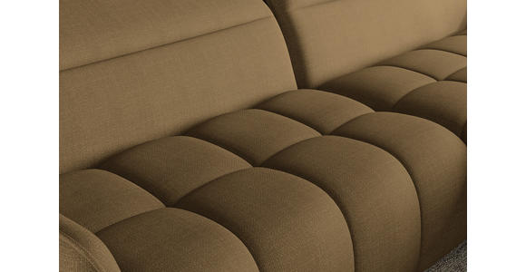 ECKSOFA Olivgrün Flachgewebe Rücken echt, Kopfteilverstellung, Sitztiefenverstellung  - Schwarz/Olivgrün, KONVENTIONELL, Textil/Metall (272/175cm) - Carryhome