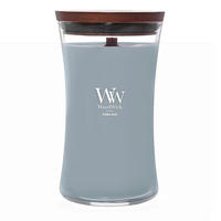 ILLATGYERTYA - türkiz/átlátszó, Basics, üveg/paraffin (10.2/17.8/10.2cm) - WoodWick