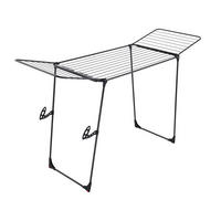 WÄSCHETROCKNER Huracan Onyx  - Schwarz, Basics, Metall (197/115/65cm) - Metaltex