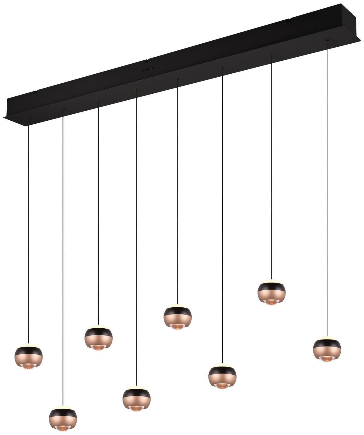 LED-PENDELLEUCHTE Orbit 150/13/200 cm   - Schwarz, Design, Metall (150/13/200cm) - Trio Leuchten