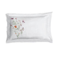 NAVLAKA ZA JASTUK 60/80 cm  FLORA  - bijela/zelena, Konvencionalno, tekstil (60/80cm) - Esposa