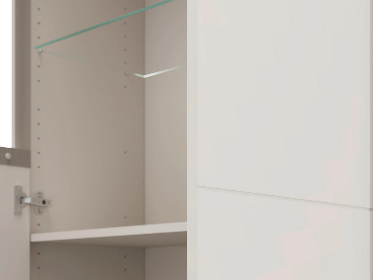 VITRINA   - kašmir/crna, Moderno, staklo/drvni materijal (93/40/135cm)