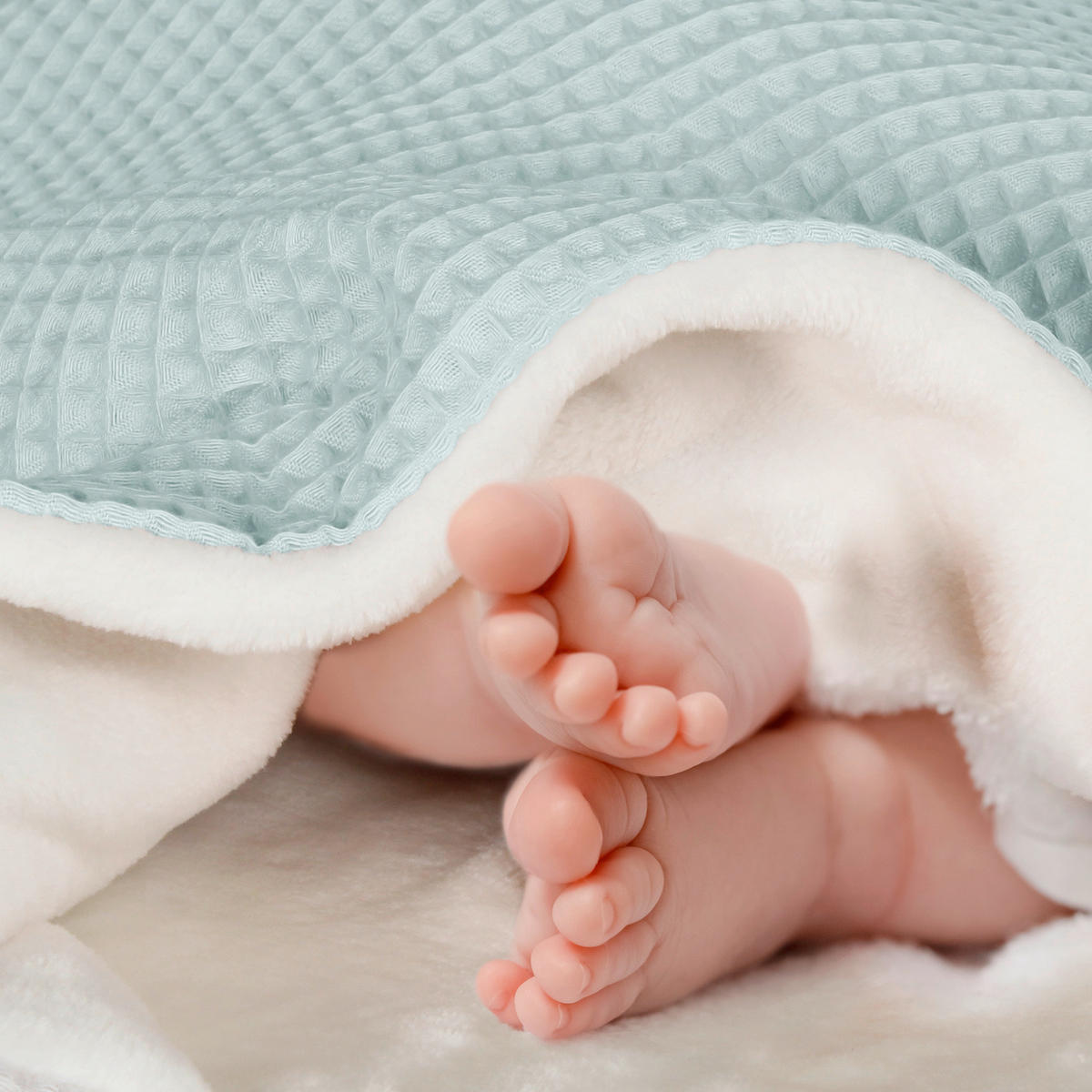 SCHMUSEDECKE  100/75 cm  - Hellblau, Basics, Textil (100/75cm) - Babybay