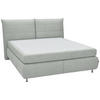 BOXSPRINGBETT 180/200 cm  in Hellgrau  - Edelstahlfarben/Hellgrau, KONVENTIONELL, Textil (180/200cm) - Dieter Knoll