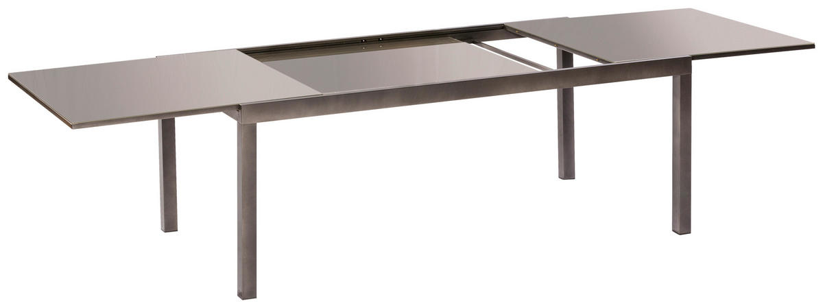 GARTENSET Aluminium  - Silberfarben/Graphitfarben, MODERN, Textil/Metall - Gardenson