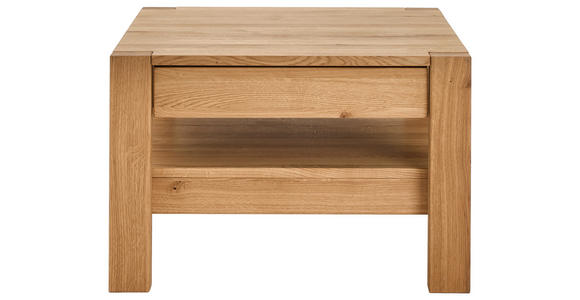 COUCHTISCH in Holz 70/70/47,5 cm - Wildeiche, KONVENTIONELL, Holz (70/70/47,5cm) - Linea Natura