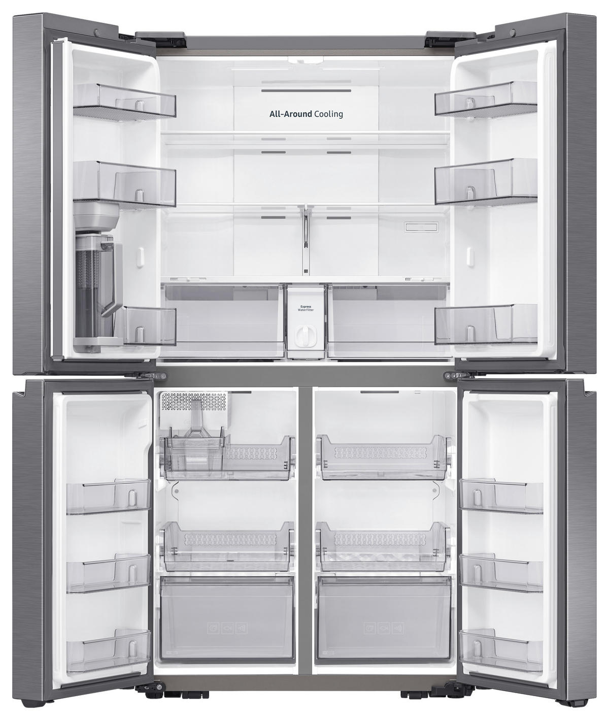 FRENCH-DOOR 91,2/177,9/72,3 cm RF59C701ES9/EG  - Edelstahlfarben, Basics, Glas/Kunststoff (91,2/177,9/72,3cm) - Samsung