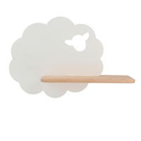VÄGGLAMPA FÖR BARN Sheep 36/12/24 cm   - vit, Basics, metall/trämaterial (36/12/24cm)