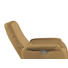 RELAXSESSEL Echtleder - Hellbraun/Chromfarben, Design, Leder/Metall (80/109/88cm) - Beldomo Premium