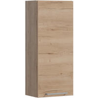 HÄNGESCHRANK 30/72/20,2 cm  - Chromfarben/Eichefarben, MODERN, Glas/Holzwerkstoff (30/72/20,2cm) - Celina Home