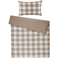 BETTWÄSCHESET Satin 160/210 cm  65 cm/100 cm  - Cappuccino, Basics, Textil (160/210cm) - Ambiente