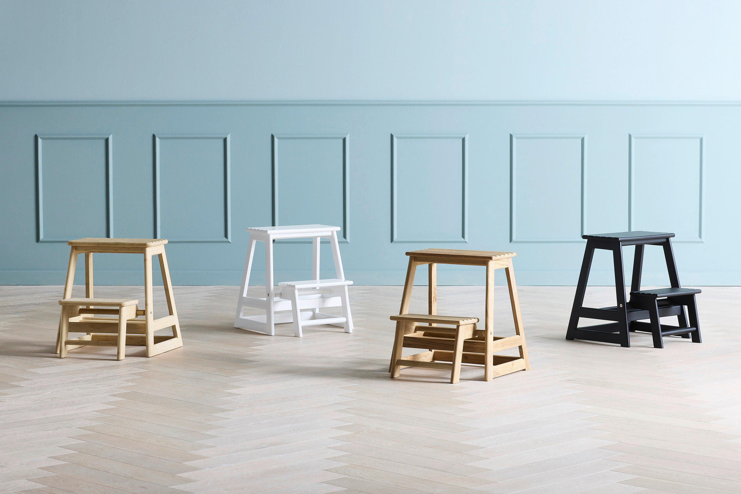 Thumbnail - Gardenson Tritthocker Skala, Teak, Holz, Teakholz, vollmassiv, 45.5x49x38.5 cm, Pflegen, Babytoilette, Baby / Kinder Tri...