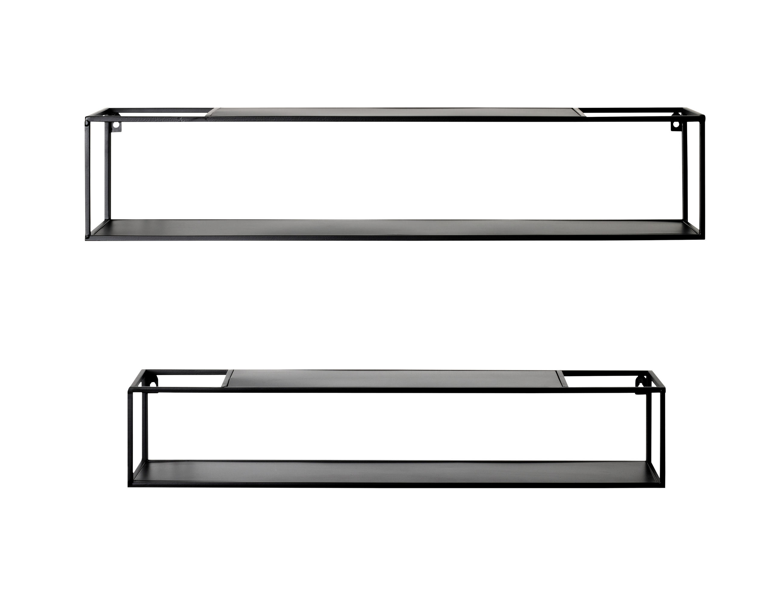WANDREGALSET Schwarz  - Schwarz, MODERN, Metall (85/75/17/14/17/14cm) - Lomoco