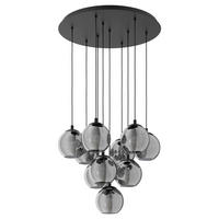 HÄNGELEUCHTE 65.5/170 cm  - Schwarz, Design, Glas/Metall (65.5/170cm)