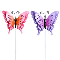 GARTENSTECKER - Pink/Gelb, LIFESTYLE, Metall (25/2,5/80cm)