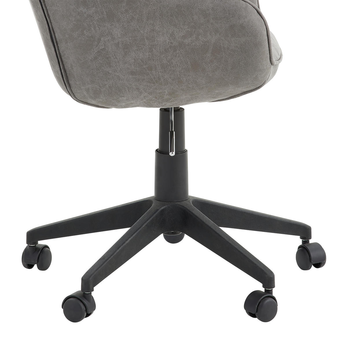 Scaun Birou, microfibră, gri - negru/gri, Konventionell, plastic/metal (56/79-87/61cm) - Landscape