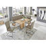 ECKBANK Echtleder Wildeiche massiv Eichefarben, Hellgrau - Eichefarben/Hellgrau, Design, Leder/Holz (203/153cm) - Valdera