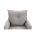 BARHOCKER Cord Taupe Eisen Sitzfläche 360° drehbar, Stoffauswahl, inklusive Armlehnen  - Taupe/Schwarz, Design, Textil/Metall (54/98-120/58cm) - Novel