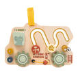 MOTORIKSPIEL Spielbrett Feuerwehr  - Multicolor/Naturfarben, Basics, Holzwerkstoff/Textil (24,5/16/5cm) - My Baby Lou