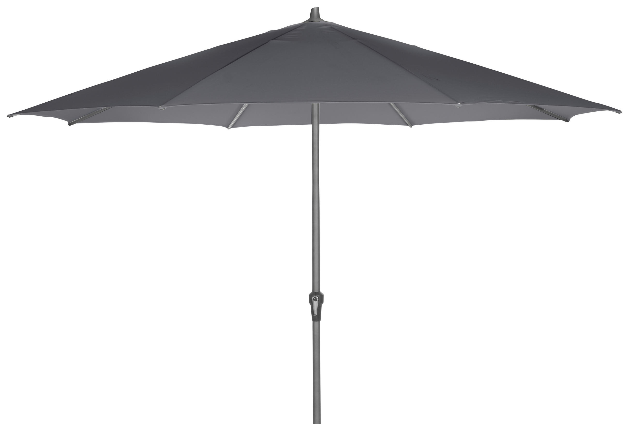 SONNENSCHIRM 350 cm - Anthrazit, KONVENTIONELL, Textil/Metall - Siena Garden